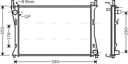 Ava Quality Cooling FDA2400 - Radiators, Motora dzesēšanas sistēma autodraugiem.lv