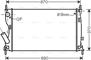 Ava Quality Cooling FDA2408 - Radiators, Motora dzesēšanas sistēma autodraugiem.lv