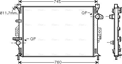 Ava Quality Cooling FDA2423 - Radiators, Motora dzesēšanas sistēma autodraugiem.lv