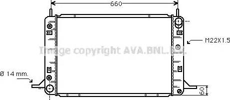 Ava Quality Cooling FDA2113 - Radiators, Motora dzesēšanas sistēma autodraugiem.lv