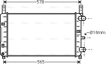 Ava Quality Cooling FDA2117 - Radiators, Motora dzesēšanas sistēma autodraugiem.lv