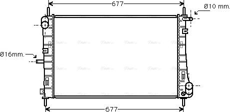 Ava Quality Cooling FDA2338 - Radiators, Motora dzesēšanas sistēma autodraugiem.lv