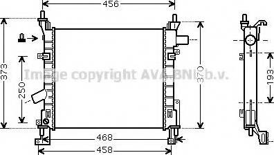 Ava Quality Cooling FDA2373 - Radiators, Motora dzesēšanas sistēma autodraugiem.lv