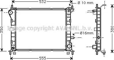 Ava Quality Cooling FDA2263 - Radiators, Motora dzesēšanas sistēma autodraugiem.lv