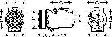 Ava Quality Cooling FDAK497 - Kompresors, Gaisa kond. sistēma autodraugiem.lv