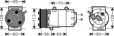 Ava Quality Cooling FDAK416 - Kompresors, Gaisa kond. sistēma autodraugiem.lv