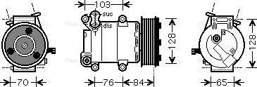 Ava Quality Cooling FDAK418 - Kompresors, Gaisa kond. sistēma autodraugiem.lv