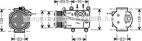 Ava Quality Cooling FD K082 - Kompresors, Gaisa kond. sistēma autodraugiem.lv