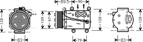 Ava Quality Cooling FDAK082 - Kompresors, Gaisa kond. sistēma autodraugiem.lv