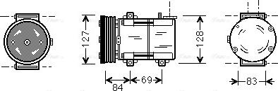 Ava Quality Cooling FDAK167 - Kompresors, Gaisa kond. sistēma autodraugiem.lv