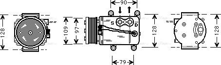 Ava Quality Cooling FD K105 - Kompresors, Gaisa kond. sistēma autodraugiem.lv