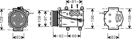 Ava Quality Cooling FD K171 - Kompresors, Gaisa kond. sistēma autodraugiem.lv