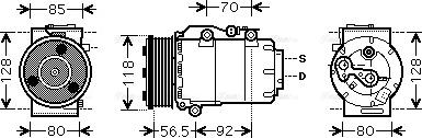 Ava Quality Cooling FDAK394 - Kompresors, Gaisa kond. sistēma autodraugiem.lv