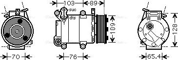 Ava Quality Cooling FDAK392 - Kompresors, Gaisa kond. sistēma autodraugiem.lv