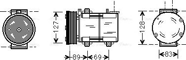 Ava Quality Cooling FDAK322 - Kompresors, Gaisa kond. sistēma autodraugiem.lv