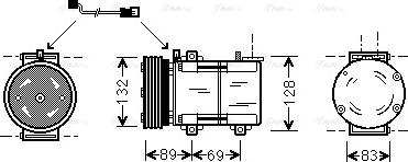 Ava Quality Cooling FDAK290 - Kompresors, Gaisa kond. sistēma autodraugiem.lv