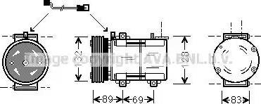 Ava Quality Cooling FD K290 - Kompresors, Gaisa kond. sistēma autodraugiem.lv