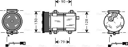 Ava Quality Cooling FDAK284 - Kompresors, Gaisa kond. sistēma autodraugiem.lv