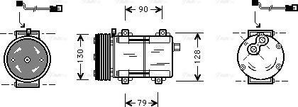 Ava Quality Cooling FDAK280 - Kompresors, Gaisa kond. sistēma autodraugiem.lv