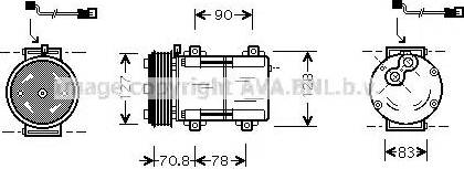 Ava Quality Cooling FD K281 - Kompresors, Gaisa kond. sistēma autodraugiem.lv