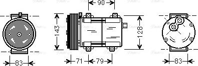 Ava Quality Cooling FDAK279 - Kompresors, Gaisa kond. sistēma autodraugiem.lv