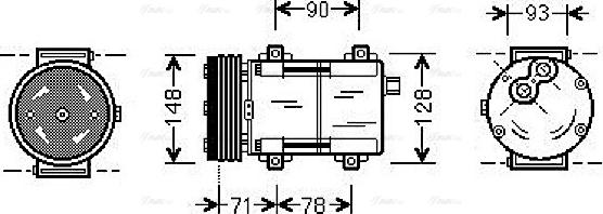 Ava Quality Cooling FDAK277 - Kompresors, Gaisa kond. sistēma autodraugiem.lv