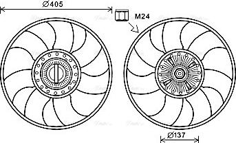 Ava Quality Cooling FDF609 - Ventilators, Motora dzesēšanas sistēma autodraugiem.lv