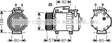 Ava Quality Cooling FDK468 - Kompresors, Gaisa kond. sistēma autodraugiem.lv
