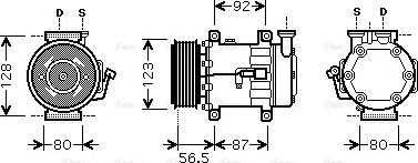 Ava Quality Cooling FD K432 - Kompresors, Gaisa kond. sistēma autodraugiem.lv