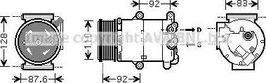 Ava Quality Cooling FDK477 - Kompresors, Gaisa kond. sistēma autodraugiem.lv