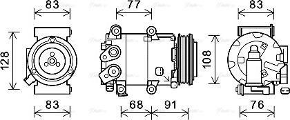 Ava Quality Cooling FDK604 - Kompresors, Gaisa kond. sistēma autodraugiem.lv