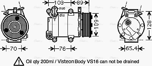 Ava Quality Cooling FD K392 - Kompresors, Gaisa kond. sistēma autodraugiem.lv