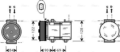 Ava Quality Cooling FD K352 - Kompresors, Gaisa kond. sistēma autodraugiem.lv