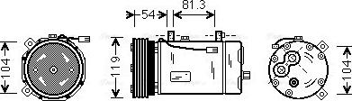 Ava Quality Cooling FD K306 - Kompresors, Gaisa kond. sistēma autodraugiem.lv