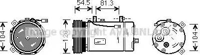 Ava Quality Cooling FD K307 - Kompresors, Gaisa kond. sistēma autodraugiem.lv