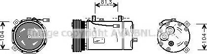 Ava Quality Cooling FD K267 - Kompresors, Gaisa kond. sistēma autodraugiem.lv