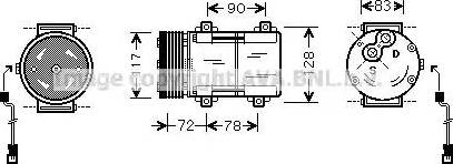 Ava Quality Cooling FD K285 - Kompresors, Gaisa kond. sistēma autodraugiem.lv