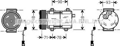 Ava Quality Cooling FD K277 - Kompresors, Gaisa kond. sistēma autodraugiem.lv