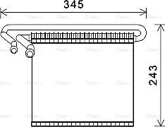 Ava Quality Cooling FDV491 - Iztvaikotājs, Gaisa kondicionēšanas sistēma autodraugiem.lv