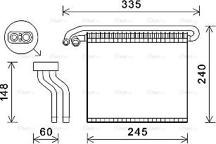 Ava Quality Cooling FDV457 - Iztvaikotājs, Gaisa kondicionēšanas sistēma autodraugiem.lv