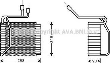 Ava Quality Cooling FD V109 - Iztvaikotājs, Gaisa kondicionēšanas sistēma autodraugiem.lv