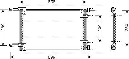 Ava Quality Cooling FT 5248 - Kondensators, Gaisa kond. sistēma autodraugiem.lv