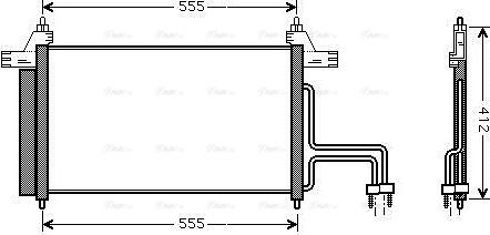 Ava Quality Cooling FT5253D - Kondensators, Gaisa kond. sistēma autodraugiem.lv