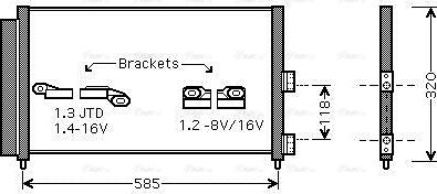 Ava Quality Cooling FT5289D - Kondensators, Gaisa kond. sistēma autodraugiem.lv