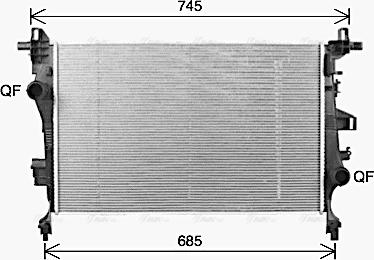 Ava Quality Cooling FT2468 - Radiators, Motora dzesēšanas sistēma autodraugiem.lv