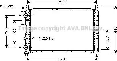 Ava Quality Cooling FT 2095 - Radiators, Motora dzesēšanas sistēma autodraugiem.lv