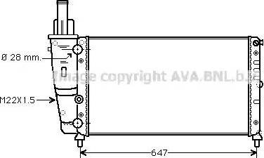 Ava Quality Cooling FT2140 - Radiators, Motora dzesēšanas sistēma autodraugiem.lv