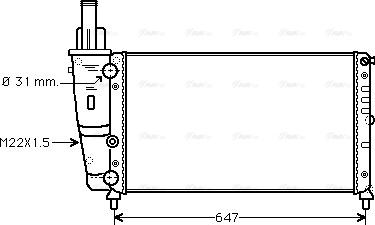 Ava Quality Cooling FT 2141 - Radiators, Motora dzesēšanas sistēma autodraugiem.lv