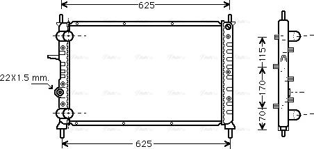 Ava Quality Cooling FT 2188 - Radiators, Motora dzesēšanas sistēma autodraugiem.lv