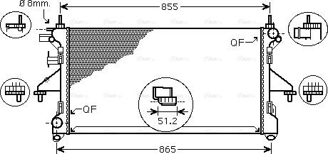 Ava Quality Cooling FT2398 - Radiators, Motora dzesēšanas sistēma autodraugiem.lv